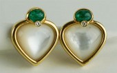 18K YELLOW GOLD MOTHER OF PEAR