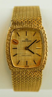 18K YELLOW GOLD MOVADO WATCH F