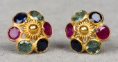 18K YELLOW GOLD MULTI-COLORED