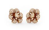 18K YELLOW GOLD PAVE DIAMOND F