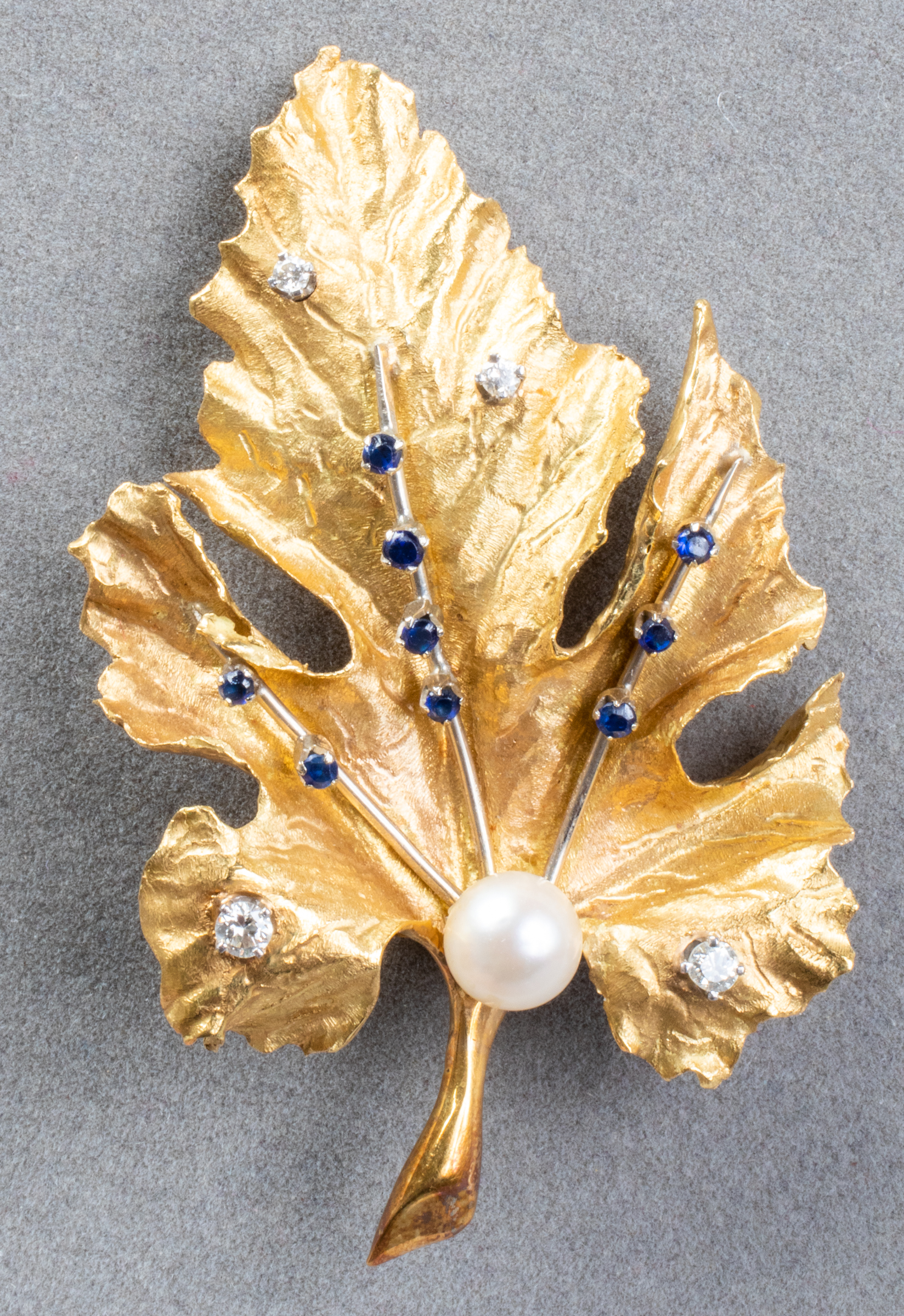 18K YELLOW GOLD PEARL DIAMOND &