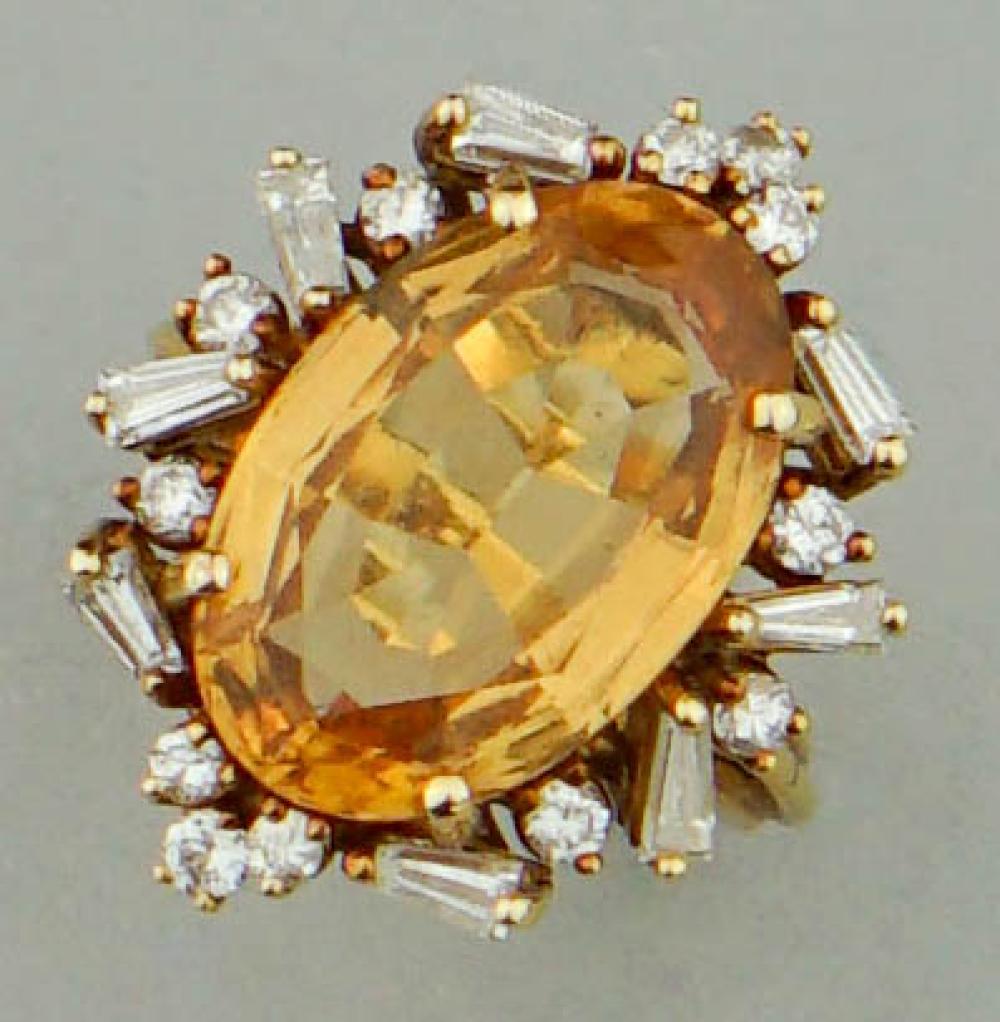 18K YELLOW GOLD PRECIOUS TOPAZ