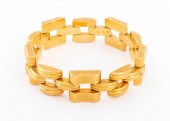 18K YELLOW GOLD RETRO STYLE LI