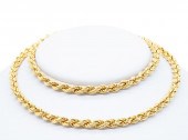 18K YELLOW GOLD ROPE NECKLACE1