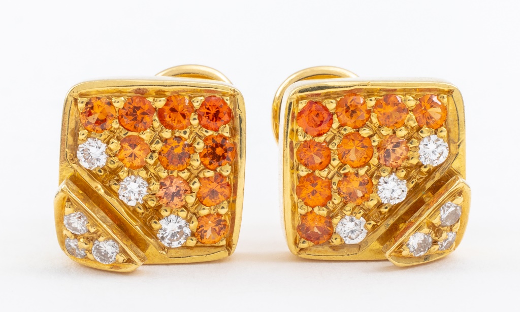 18K YELLOW GOLD SAPPHIRE &