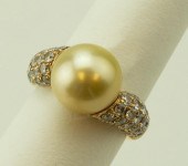 18K YELLOW GOLD SOUTH SEA PEAR