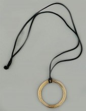 18K YELLOW GOLD SPIRAL WIRE PE