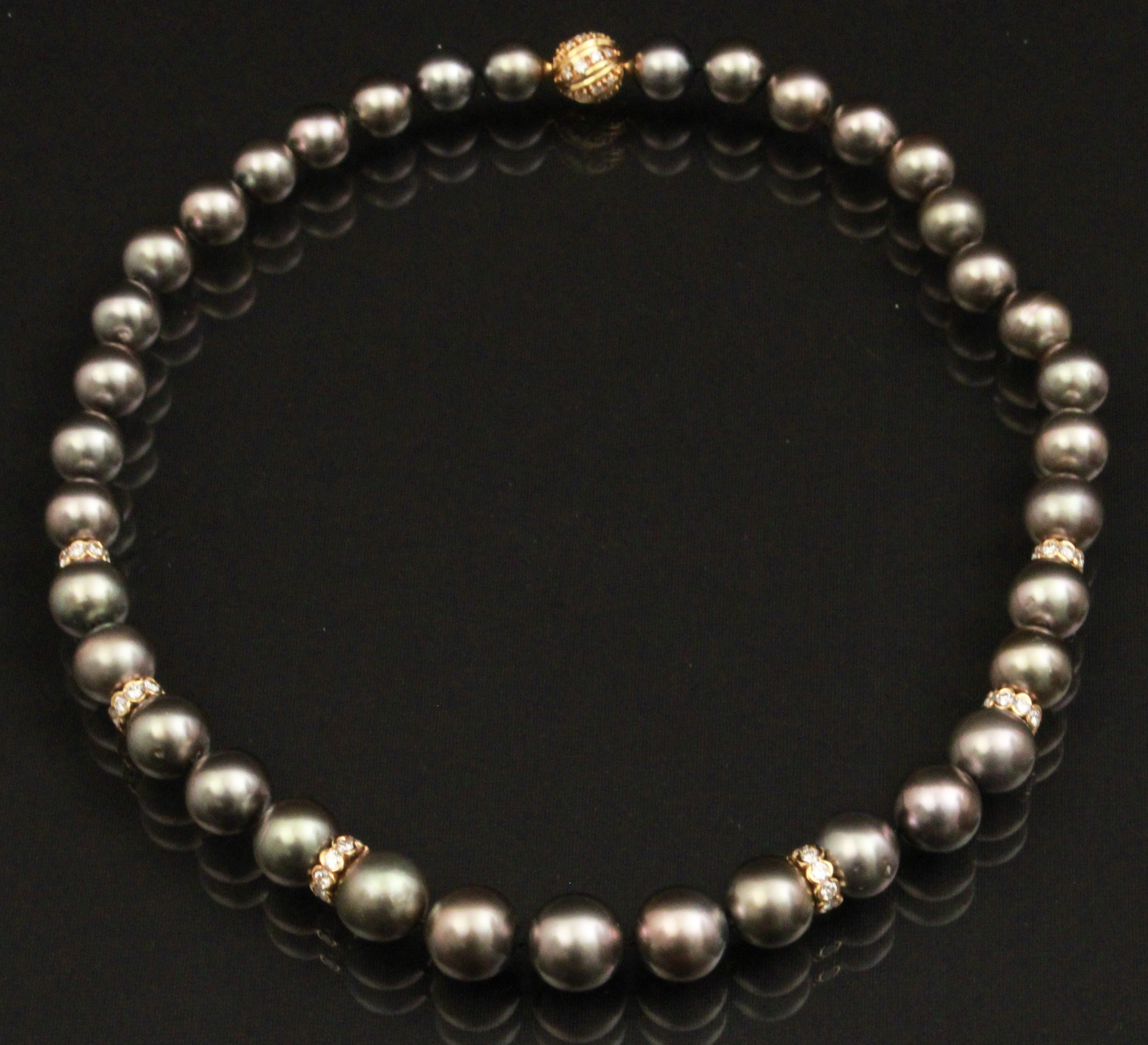 18K YELLOW GOLD TAHITIAN PEARL