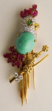 18K YELLOW GOLD TURQUOISE, RUB