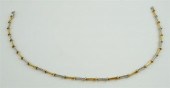 18K YELLOW/WHITE GOLD AND DIAM