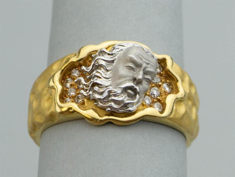 18K YELLOW/WHITE GOLD AND DIAMOND