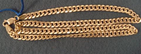 18K YG chain, 19", 11.8 dwt