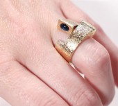 18K YG DAVID WEBB BYPASS RING