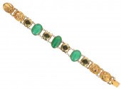 18K YG, DIAMOND & JADE MERMAID