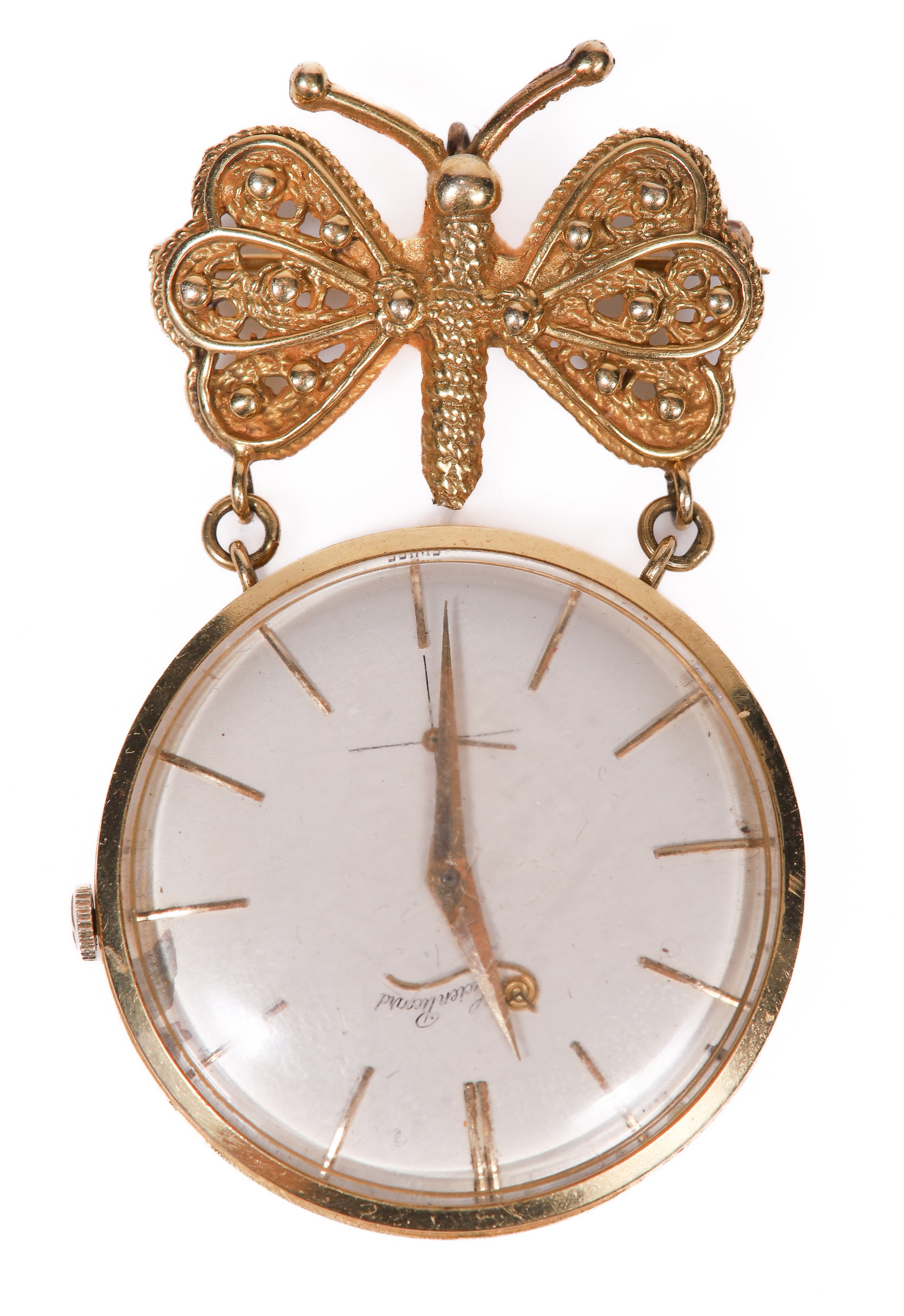 18K YG Lucien Piccard Pendant/Pin