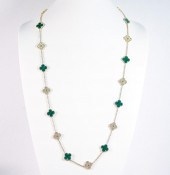 18K YG MALACHITE 20 MOTIF ALHA