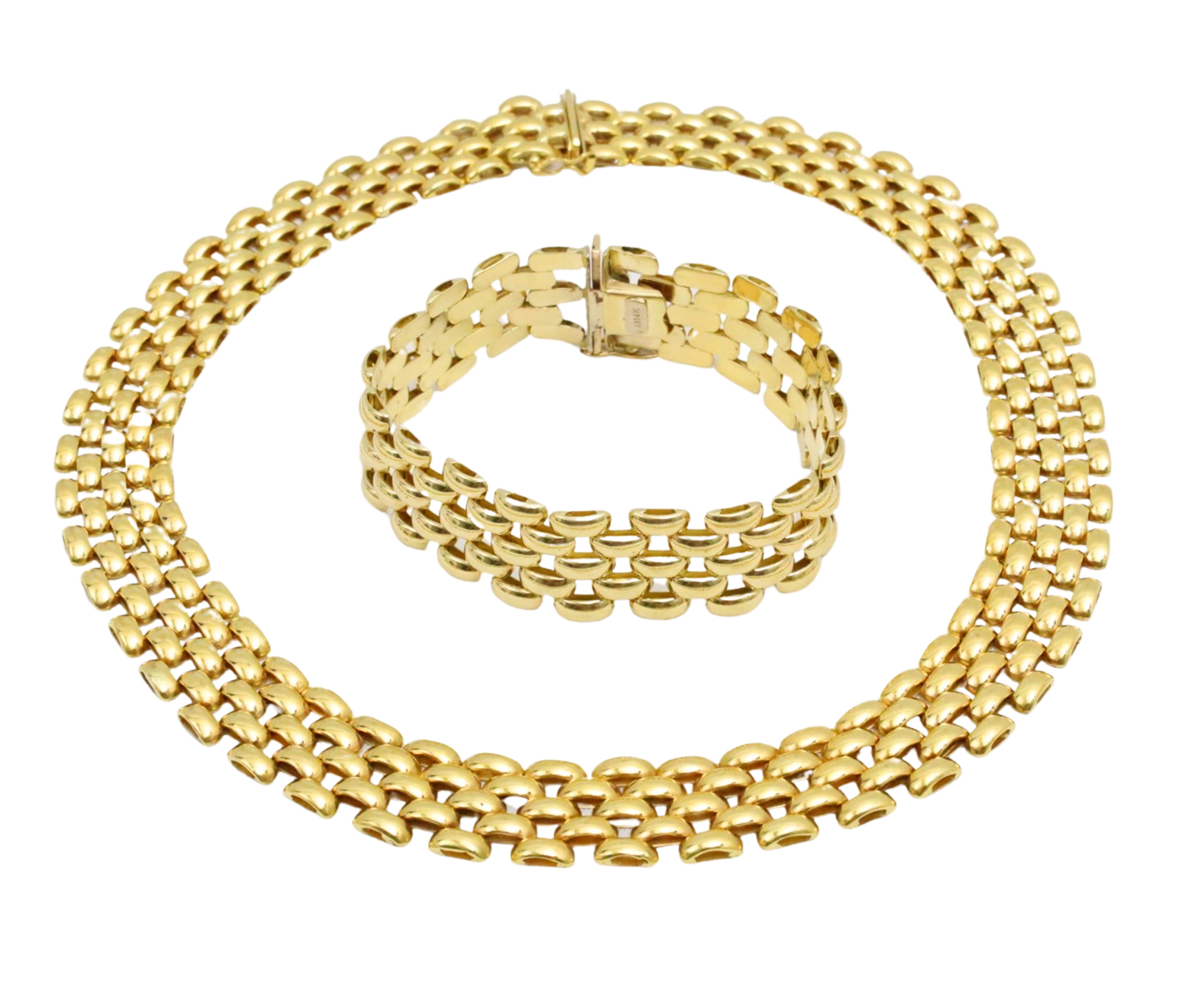 18K YG NECKLACE W/ 14K YG
