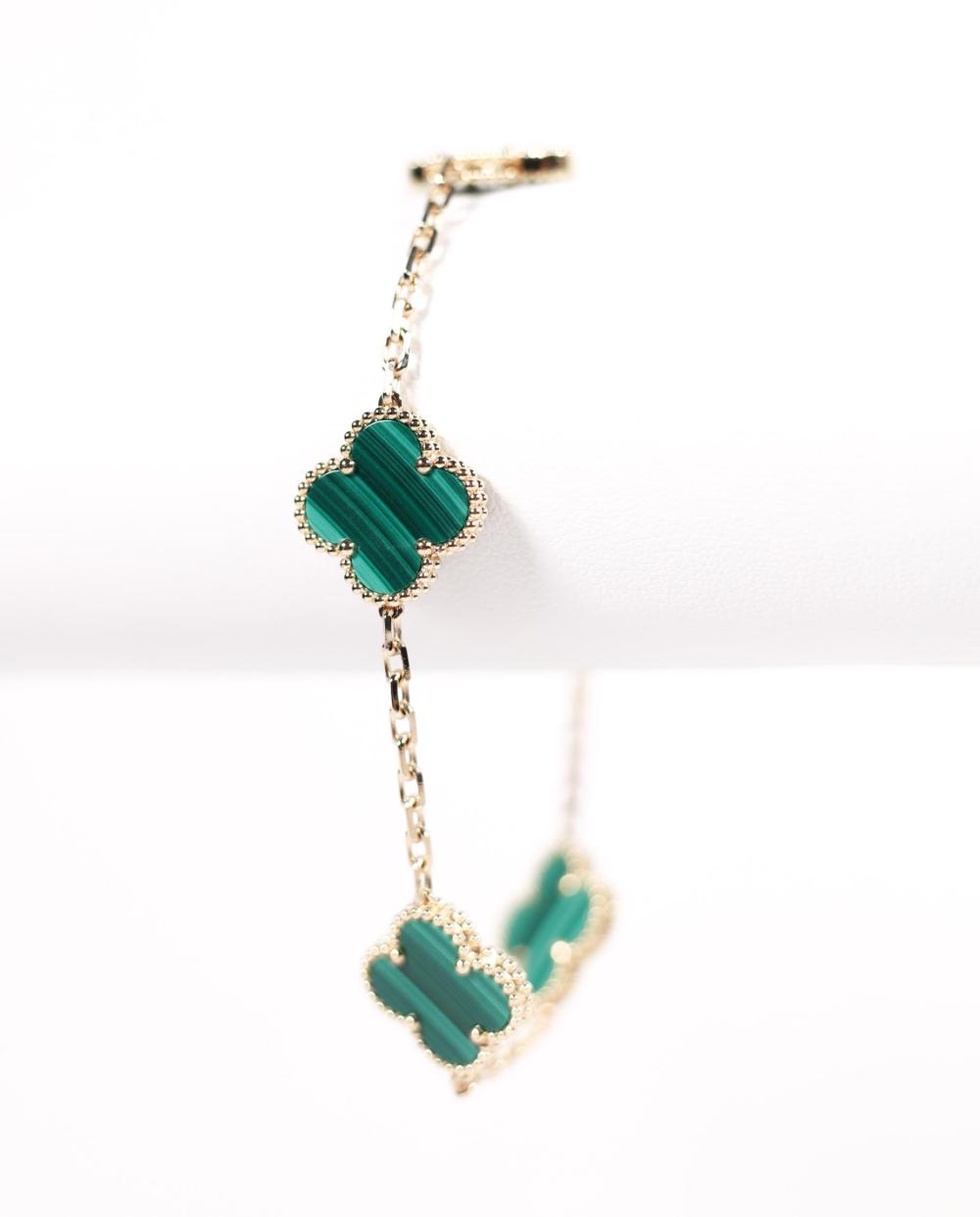 18K YG VINTAGE 5 MOTIF ALHAMBRA