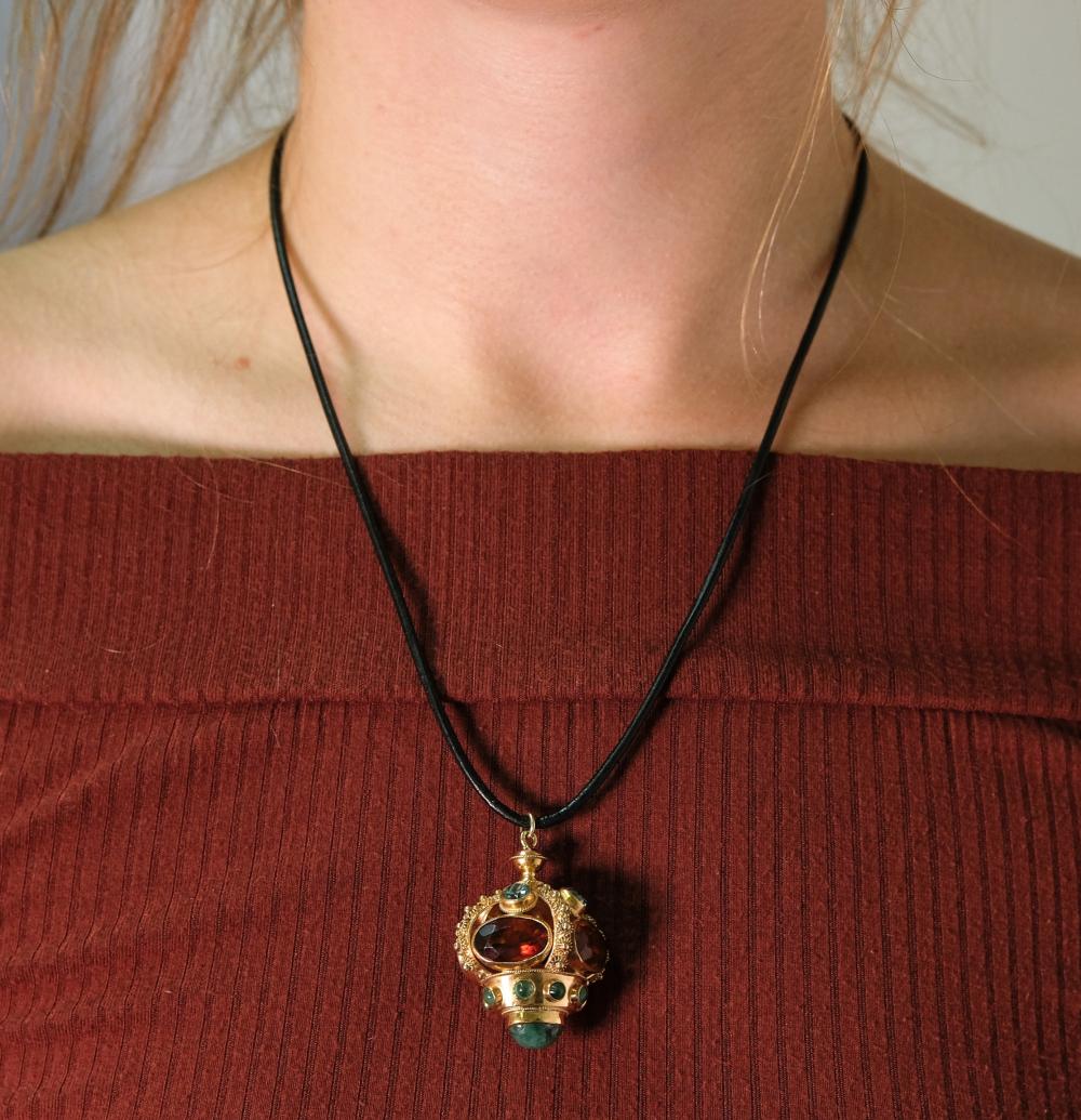 18K/14K YG ETRUSCAN REVIVAL PENDANT