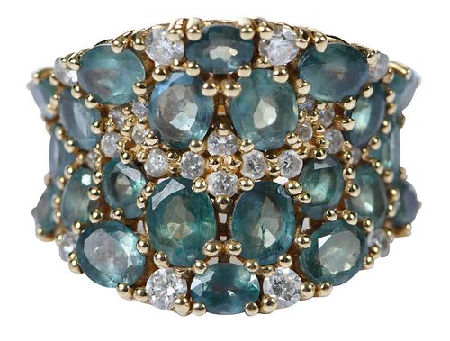 18KT. ALEXANDRITE RING22 oval cut