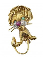 18KT. DIAMOND & RUBY WHIMSICAL