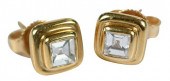 18KT. DIAMOND STUD EARRINGSeac