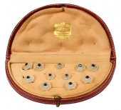 18KT. GEMSTONE BOXED DRESS SET