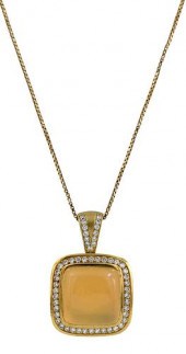 18KT. GEMSTONE NECKLACEpendant