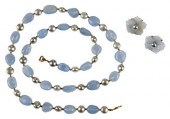 18KT. GEMSTONE SETnecklace, ca