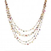 18KT GOLD AND MULTI-GEMSTONE N