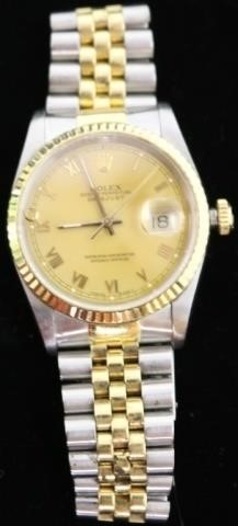 18KT. GOLD AND STAINLESS STEEL
