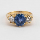 18KT GOLD, CORNFLOWER BLUE SAP