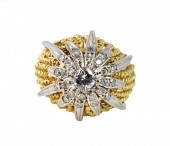 18KT. GOLD & DIAMOND STARBURST