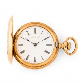 18KT GOLD HUNTER-CASE WATCH MA