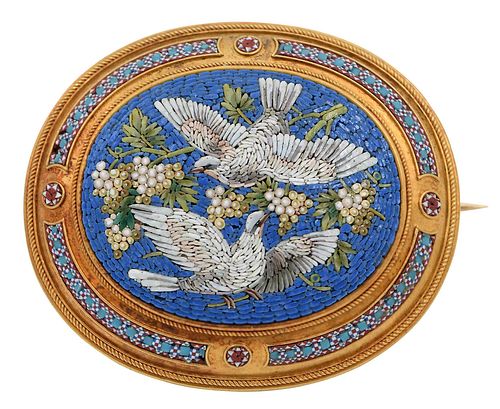 18KT. GOLD MICRO-MOSAIC