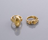 18KT GOLD MODERNIST RINGSA Mod