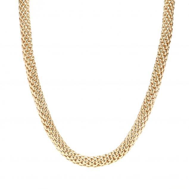 18KT GOLD NECKLACE, FOPE In a