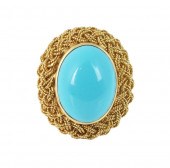 18KT. GOLD PERSIAN TURQUOISE C