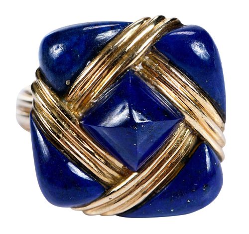 18KT. LAPIS LAZULI RINGlapis lazuli