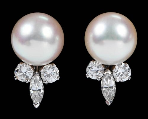 18KT. PEARL & DIAMOND