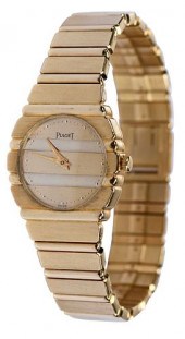 18KT. PIAGET POLO WATCH WITH O