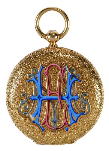 18KT. POCKET WATCH37mm case,
