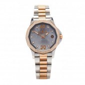 18KT ROSE GOLD AND STAINLESS S