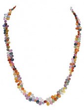 18KT. SAPPHIRE NECKLACEassorte