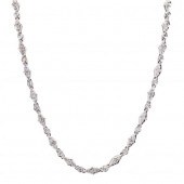 18KT WHITE GOLD AND DIAMOND NE