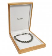 18KT. WHITE GOLD & BLACK TAHIT