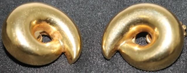 18KT YELLOW COLD CLIP-ON
