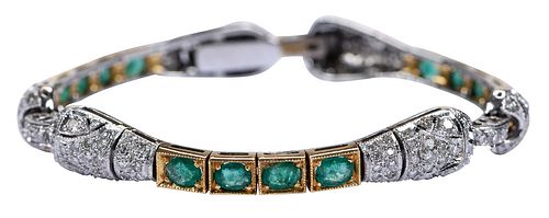 18KT. YELLOW GOLD AND PLATINUM