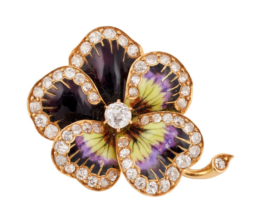18KT YELLOW GOLD, DIAMOND AND