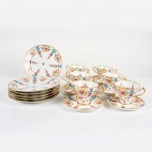 18PC ANTIQUE DRESDEN PORCELAIN